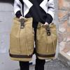 Bucket Bag Outdoor Fashion Canvas Sports Backpack Unisex Round Travel Laptop Backpacks Men Women Large Luggage Bag
