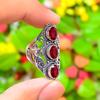 Mozambique Garnet Gemstone Handmade 925 Sterling Silver Jewelry Ring Size 8 I3l44