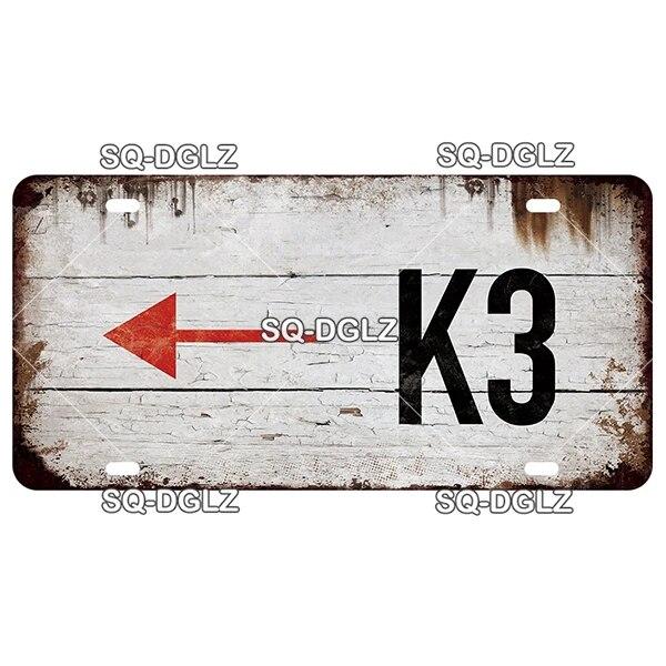 SQ-DGLZ Paris Bangde Road License Plate Warning Tin Sign State Wall Decoration Metal Sign Home Decor Painting Plaques Art Poster