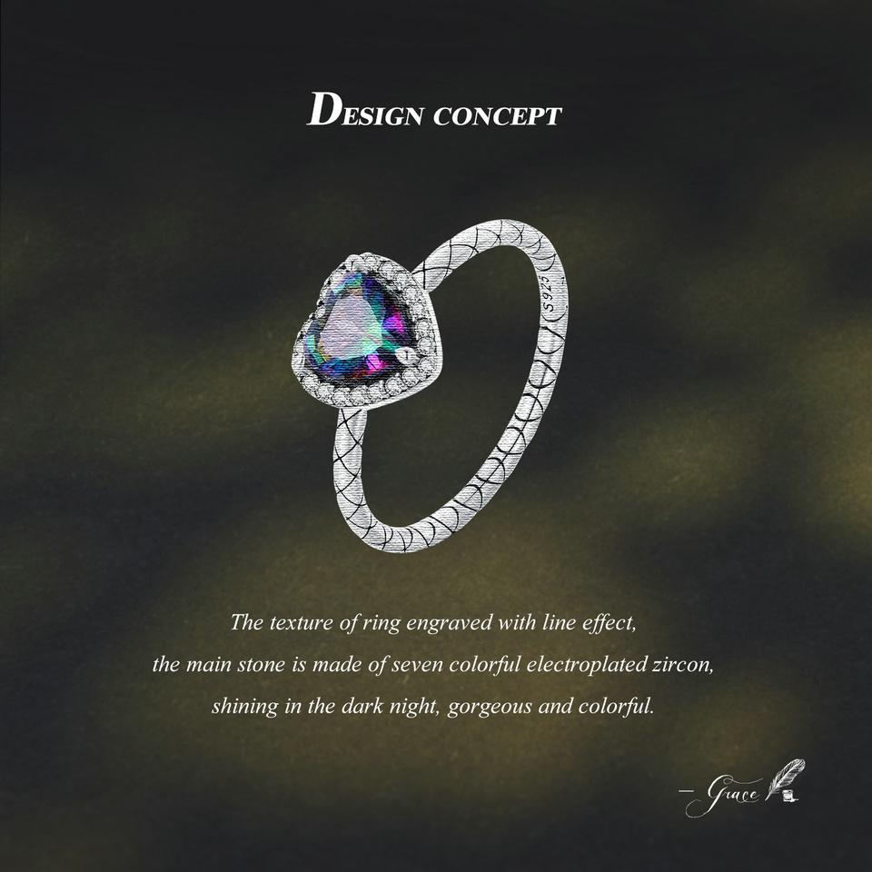 BAMOER Стерлингового Серебра 925 пробы, винтажное кольцо с сердечком в стиле ретро, ​​регулируемое кольцо со змеиным узором для женщин, вечерние ювелирные изделия, подарок