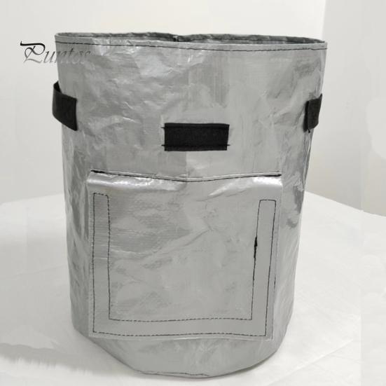 Мешок для выращивания садовых растений с усиленной ручкой. Отличный дренаж. Удобен в транспортировке. Воздухопроницаемый, многоразовый мешок для выращивания растений.