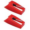 2Pcs Record Player Needles Turntable Replacement Stylus Needles for Vinyl Record Player