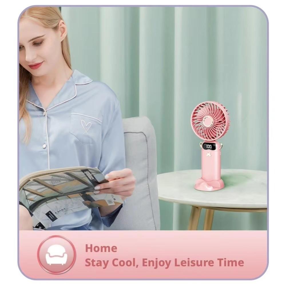 6000mAh Cooling Fan Rechargeable Rechargeable Fan Portable Handheld Mini Fan Summer