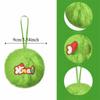 Furry Christmas Ball Lime Green DIY Christmas Tree Decoration Ball 6cm with Bow Christmas Hanging Decorations Navidad