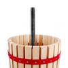 Apple Press, Wine Press, Fruit Press - 12 L Wooden Basket