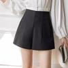 Summer 2024 Women's High Waist White A-line Suit Shorts: Loose, Casual Wide-Leg Design