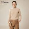 Fanzhen Women's High-Neck 100% Cashmere Sweater