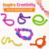Children's Sensory Stick Fun Stress Relief Toys, Texture Decompression Toys Twistable Foldable Toys