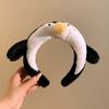 Non-slip Cartoon Headband Plush Doll Penguin Hair Hoop Funny Plush Hairband  Kids