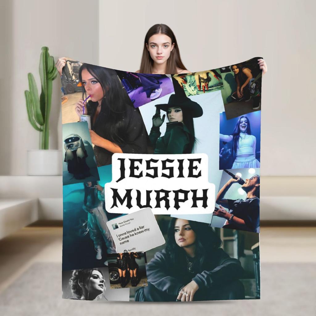 Jessie Murph Hysteria Tour Warm Soft Blankets Travel Plush Throw Blanket Fashion Couch Bed Flannel Bedspread Sofa Bed Cover