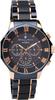 Salvatore Marra Limited Edition Chronograph Navy and Pink Men's Solar-Powered Radio-Controlled Watch, Gold, SM16110-PGNV