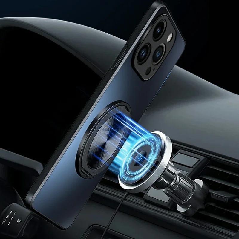 Матовый твердый ПК противоударный чехол для POCO F7 Pro X7 Pro F7 Ultra M7 Pro с магнитной подставкой-держателем, чехол-бампер для телефона для Redmi Turbo 4 Pro