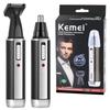 Оригинальный перезаряжаемый триммер Kemei 4-в-1 для волос, мужская электробритва, триммер для бороды, носа, ушей, бровей, для стрижки в носу