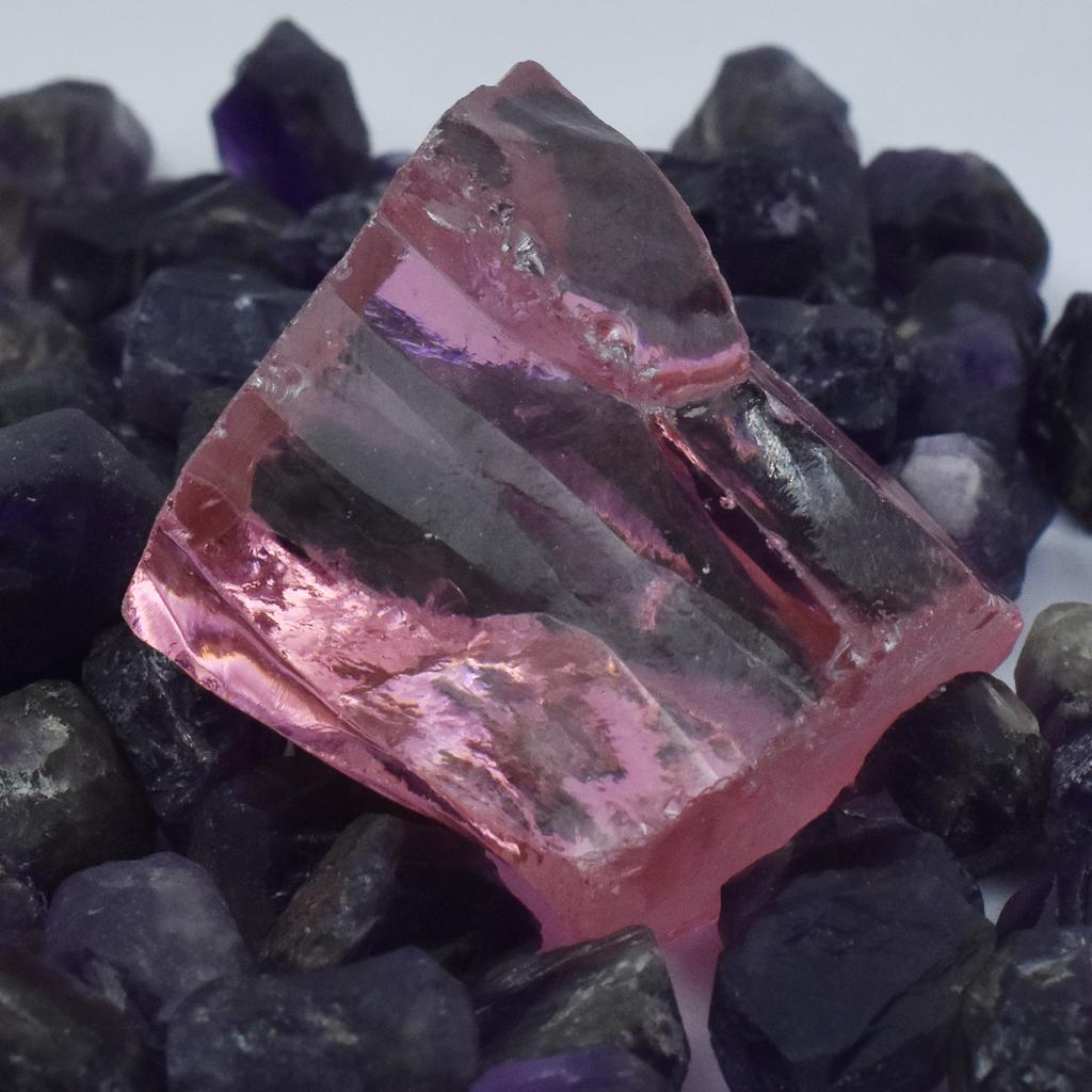 180.47 Ct Natural Pink Sapphire Uncut Rough Vintage Rare Gemstone CERTIFIED