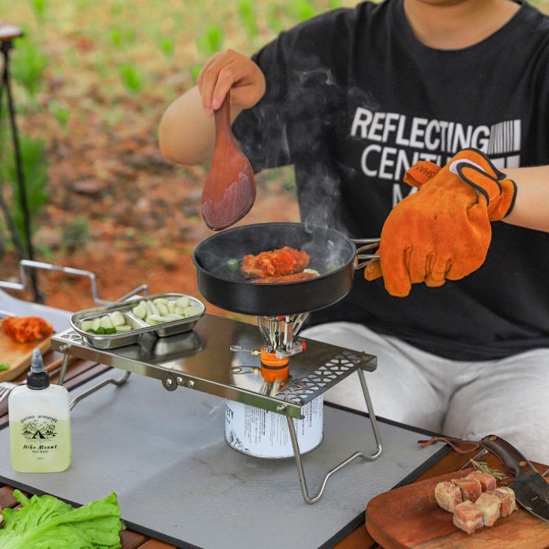 1шт открытый кемпинговый складной стол из нержавеющей стали кемпинговый барбекю портативный многофункциональный чайный столик