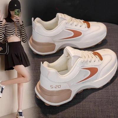 Женские модные повседневные кроссовки на толстой подошве для осени