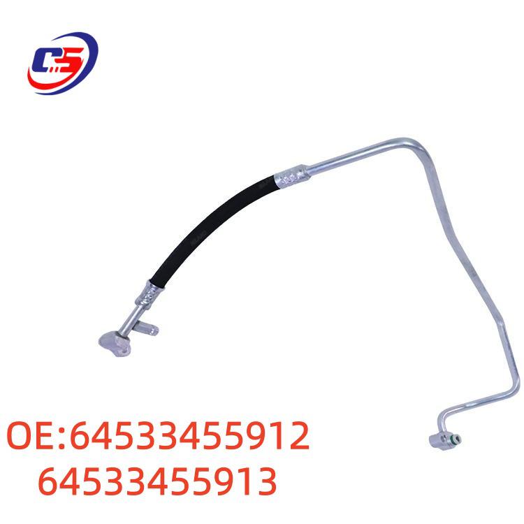 Фитинги трубок кондиционера BMW E83: 64533455912, 64533455913.
