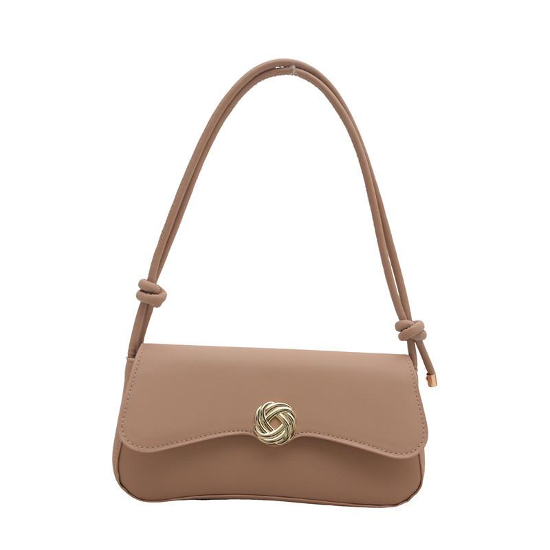 Fashionable Chic Pu Leather Baguette Bag For Women Stylish Shoulder Crossbody Handbag