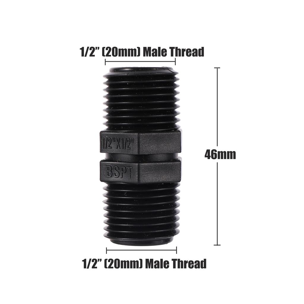 1/2"3/4" 1" 1.5" 2" 2.5 дюйма BSP наружная резьба шестигранный ниппель соединение ПВХ трубный фитинг муфта адаптер водопроводный соединитель равного диаметра соединения