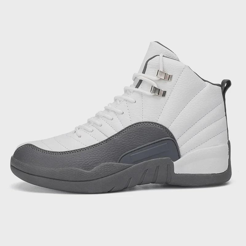 Мужские высокие спортивные повседневные баскетбольные кроссовки для бега - корейский стиль, большой размер