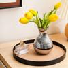 Floral Arrangement Flowerpot Minimalism Tabletop Decor Ceramic Electroplated Vase  Home Decor