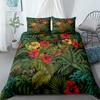 Tropical Palmtree Leaves Bedding Set King Queen Double Full Twin Single Size Duvet Cover Pillow Case Bed Linen Set