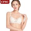 Spring New Lace Sweet Gathering Mesh Bra Without Steel Ring Soft Breathable Spaghetti Strap Underwear