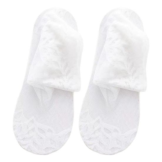 Sheer Nylon Socks for Women Mid-tube Lace Ankle Socks Summer Ultra Thin