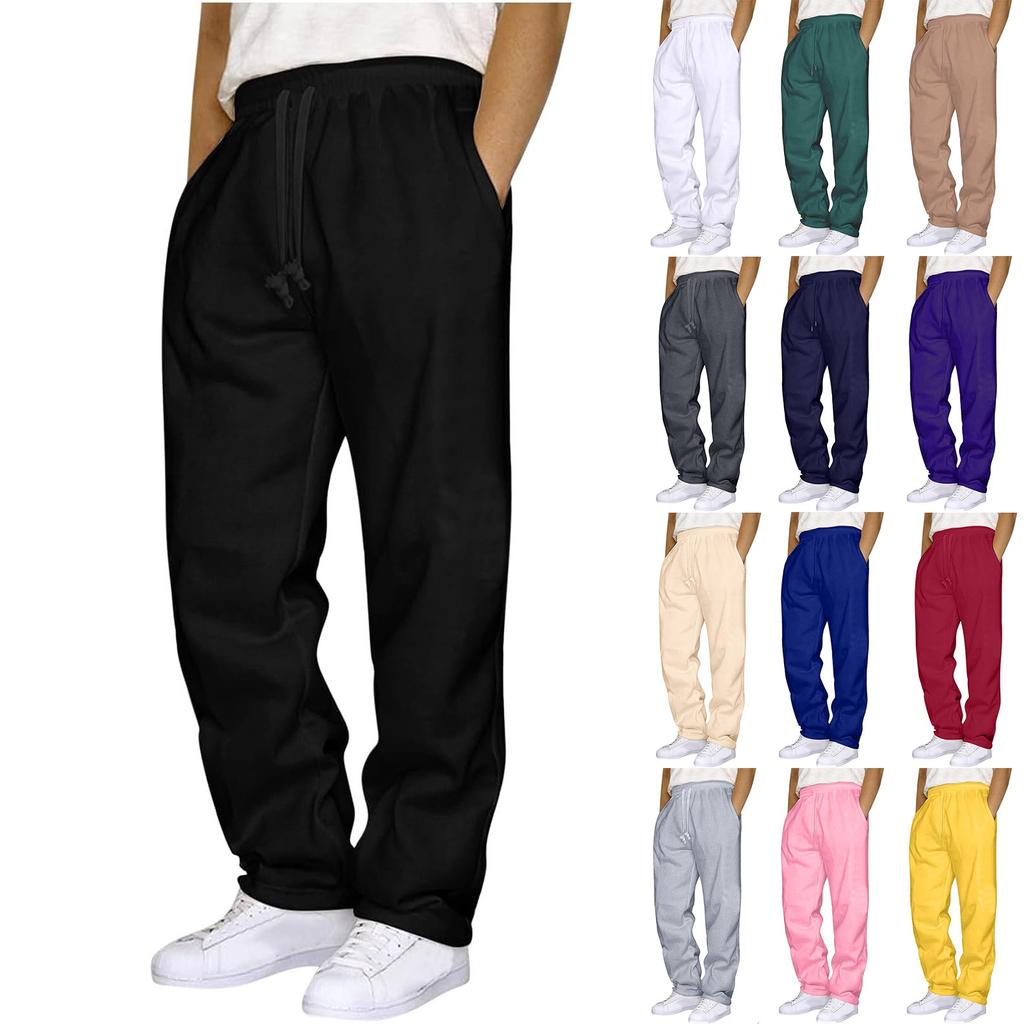 Men's Outdoor Sports Casual Pants Men's Solid Color Loose Sports Pants