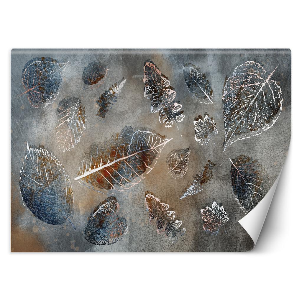 Wallpaper Grey autumn leaves