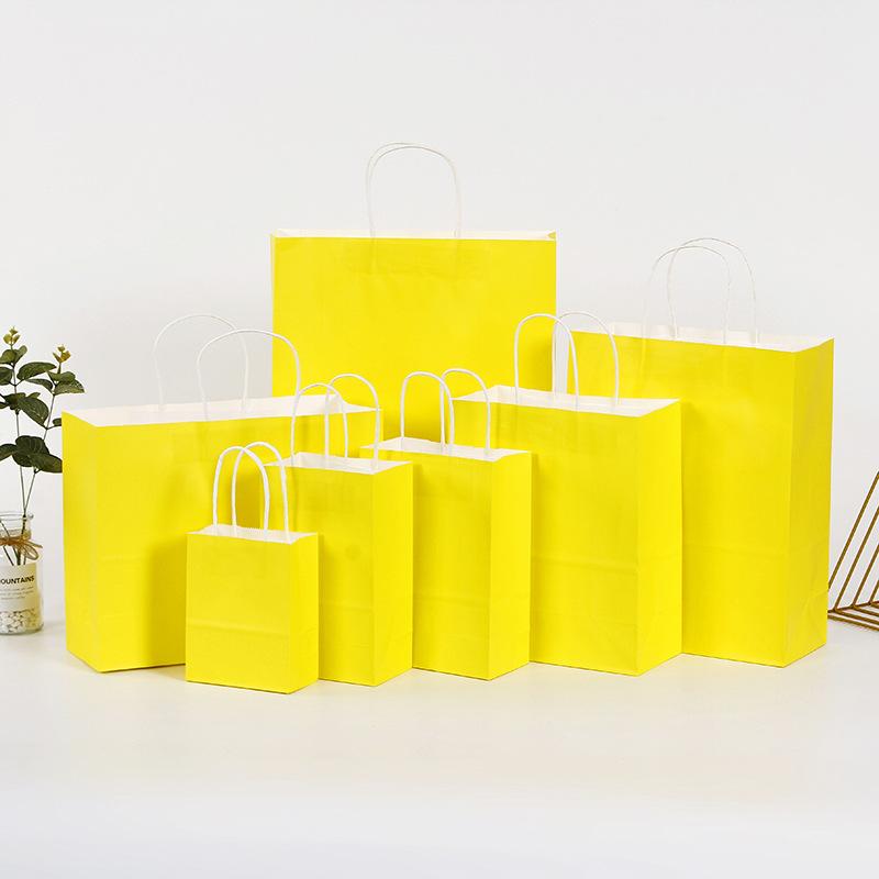 10 шт./лот подарочный бумажный пакет с ручками темного цвета праздничный подарочный пакет для свадебной вечеринки чистый темно-синий крафт-бумага