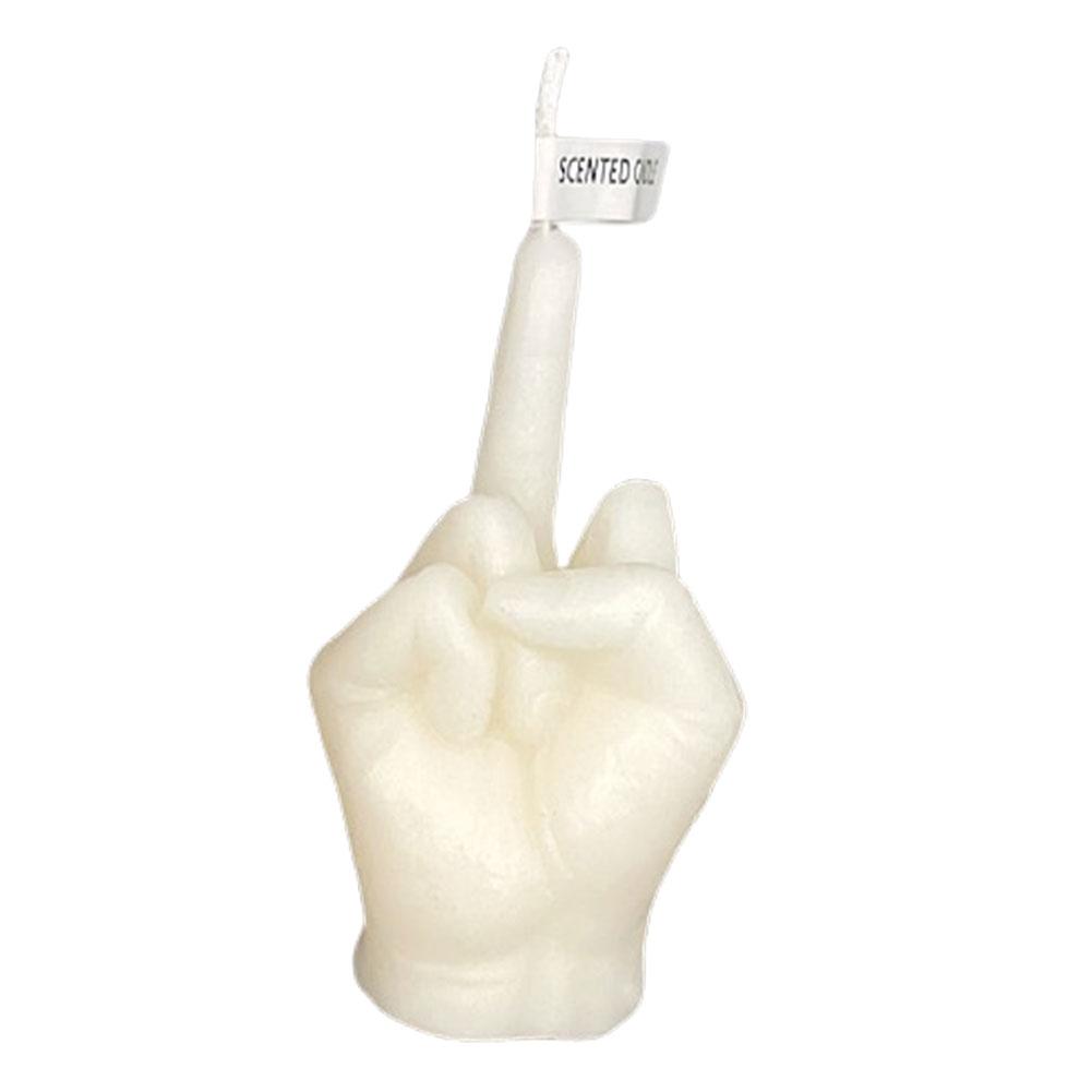 Middle Finger Scented Candle Soy Wax Long Lasting Candle Middle Finger Shaped Model Scented Candle Home Decoration Ornaments
