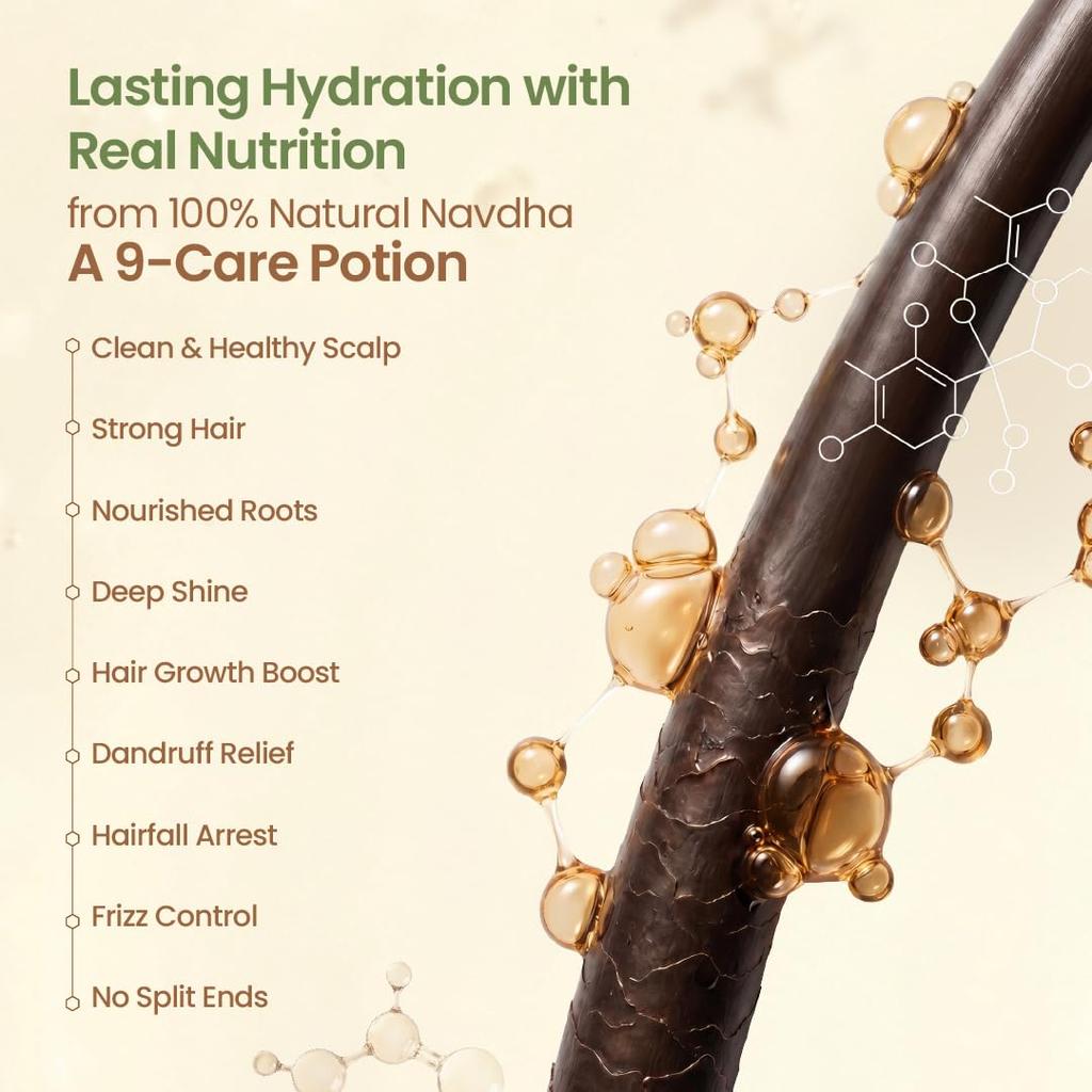 Nat Habit Шампунь с алоэ и арахисом Navdha Натуральное очищающее средство для волос Для ежедневного увлажнения, укрепления и блеска Для женщин и мужчин 250 мл