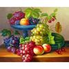 40x50 см по номерам, картина маслом по номерам, фрукты на холсте с рамкой, краски для рисования ручной работы для взрослых, украшение картины, искусство