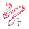 62KD Eye Catching Colors Necklace Rosary Necklace Perfect for Any Occasion for Christmas Party Church Decorations