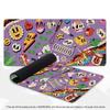Retro Cartoon Sticker XXL Gaming Mouse Pad Grid Doodle Art Deskmat Non-Slip Rubber Keyboard Mat Large Table Mousepad