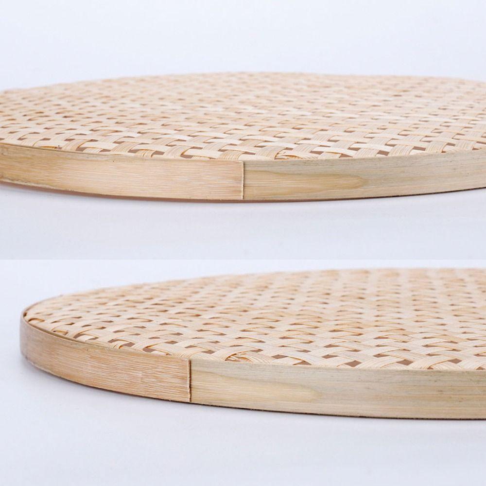 6 Sizes Weaving Bamboo Sieve Raft Handmade Storage Basket New Kitchen Storage Trays  Home Decor