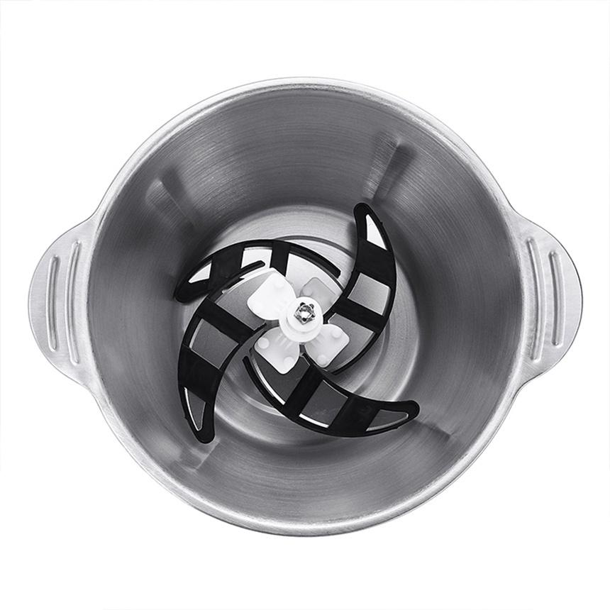 3L Electric Meat Grinder 2 Speeds Stainless Steel Electric Chopper Automatic Mincing Machine Quiet Food Processor 800W