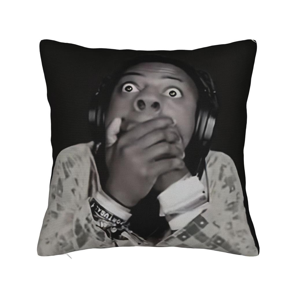 Funny Anchor Ishowspeed Square Pillowcases Polyester Sofa Cushion Case Cool Decorative Throw Pillow Case 40*40