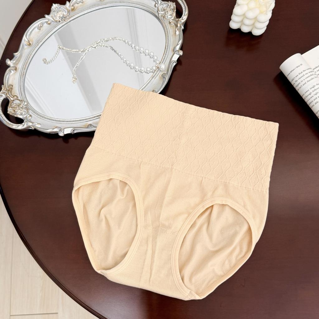 Женские весенне-осенние трусы-слипы с высокой талией, утягивающие живот и бедра, бесшовные, с хлопковой ластовицей