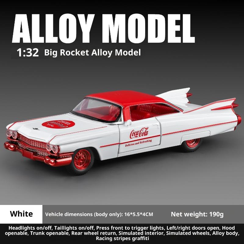 Модель 1/32 1961 года Cadillac Series 62 Кабриолет Металлическая Модель Автомобиля Звук Свет Детская Металлическая Игрушечная Машинка Миниатюрная Voiture