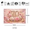 Luxury Diamond 70th Birthday Photography Backdrop Pink Rose Lily Floral Candle Women 70 Years Old Anniversary Party Phot