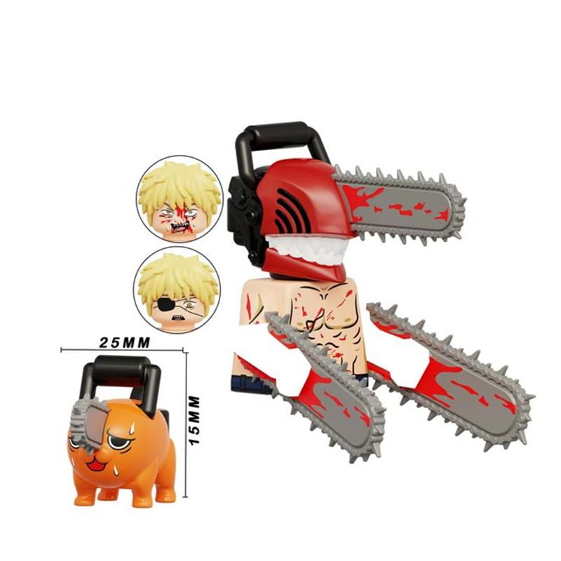 KT1067 Бензопила Человек Строительные блоки Фигурки Мультяшные игрушки Подарок