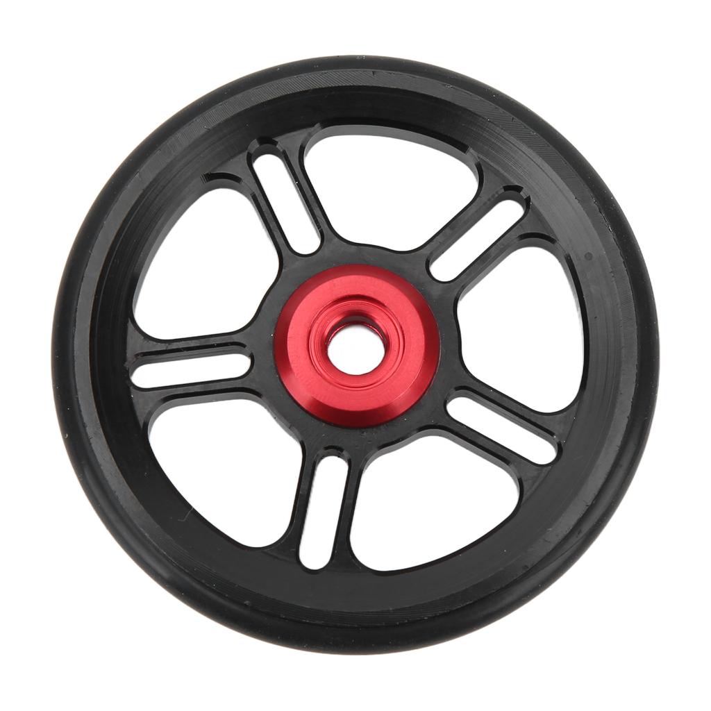 Folding Bicycle Easywheel Aluminium Alloy Auxiliary Wheel CNC Cutting for Brompton 6cm