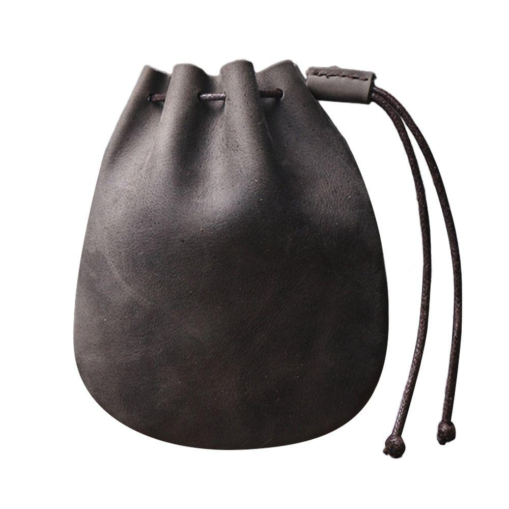 Leather Coin Pouch Multicolour Storage Bag Soft Wallet  Travel