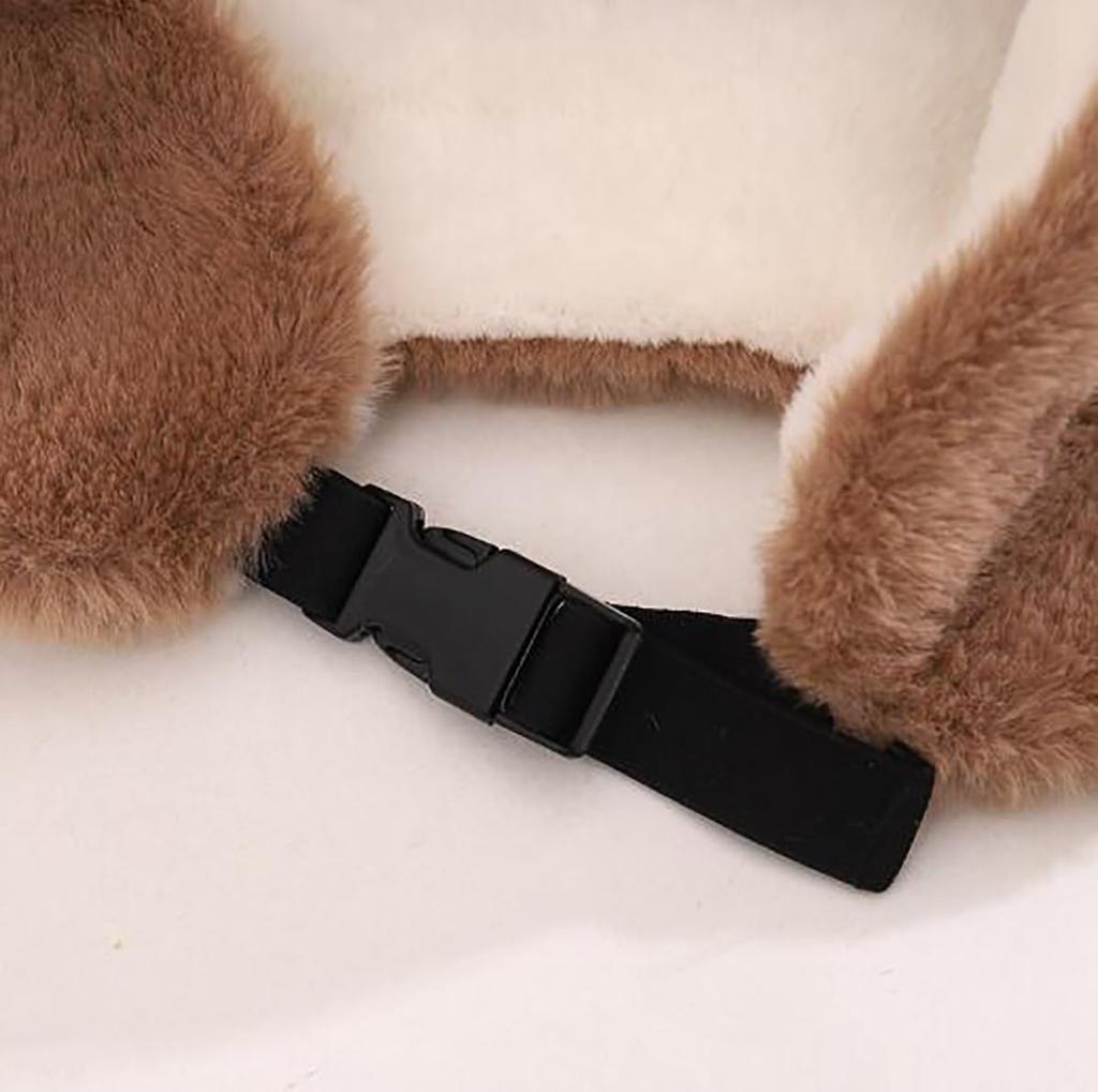 Afindern Flight Pilot Cap with Full Ages Perfect for and Outdoor Available In 3 Colors for Girls and Boys Kids' Cap, Earmuffs, Boa, Fluffy, Warm,