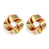 Серьги-гвоздики золотого цвета с нерегулярным геометрическим узлом для женщин и девочек, ювелирные изделия с витым галстуком