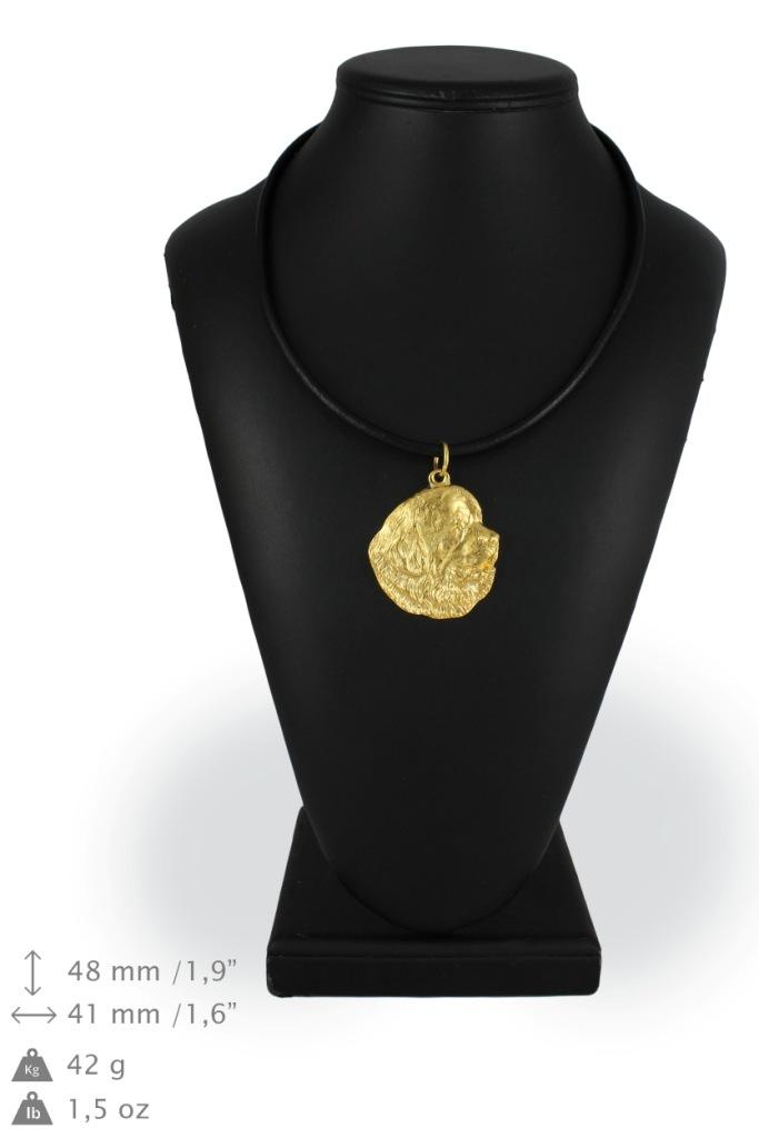 Newfoundland, Newfs, Newfies - necklace with a dog in a gift box, gold-plated pendant for a dog lover, striking jewelry by Art-Dog
