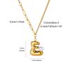 Hot-selling New English Letter Necklace Bubble Font Pendant Gold Pendant Glossy Collarbone Chain