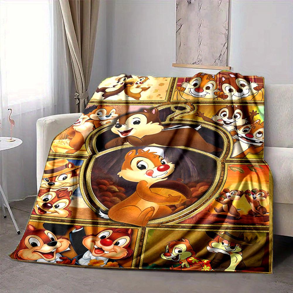 1Pc Chip Dale Adventures Blanket Soft And Comfortable Casual Warm Camping Travel Christmas Halloween Xmas Gift M924155